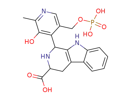 3-carboxy-1-<3-hydroxy-2-methyl-5-<(phosphonooxy)methyl>-4-pyridyl>-1,2,3,4-tetrahydro-β-carboline