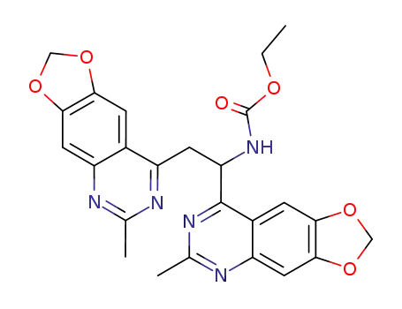 [1,2-Bis-(6-methyl-[1,3]dioxolo[4,5-g]quinazolin-8-yl)-ethyl]-carbamic acid ethyl ester