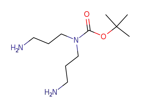 Molecular Structure of 167568-21-0 (Carbamic acid, bis(3-aminopropyl)-, 1,1-dimethylethyl ester)