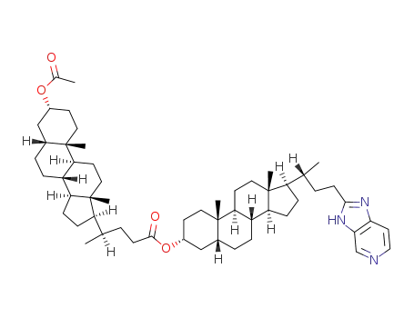 3α-(O-acetyllithocholoyloxy)-23-(1H-imidazo(4,5-c)pyridin-2-yl)norcholane
