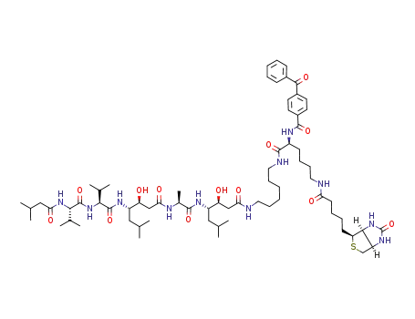 1-(N-(Nα-(4-benzoylbenzoyl)-L-biocytinoyl)amino)-6-(N'-pepstatinoylamino)hexane