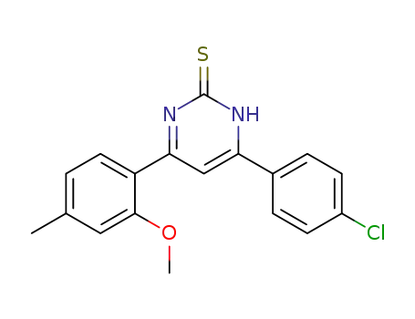6-(4-Chloro-phenyl)-4-(2-methoxy-4-methyl-phenyl)-1H-pyrimidine-2-thione