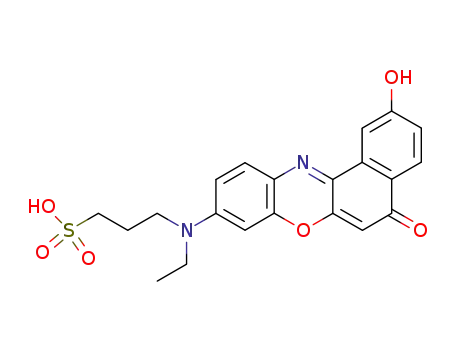 3-(ethyl(2-hydroxy-5-oxo-5H-benzo[a]phenoxazin-9-yl)amino)propane-1-sulfonic acid