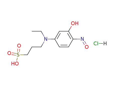 3-(ethyl(3-hydroxy-4-nitrosophenyl)amino)propane-1-sulfonic acid hydrochloride