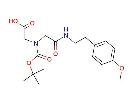 N-((tert-butyloxy)carbonyl)-N'-(2-(4-methoxyphenyl)ethyl)iminodiacetic acid monoamide