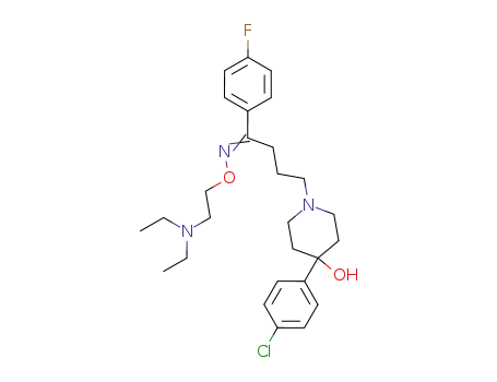 4-[4-(4-Chloro-phenyl)-4-hydroxy-piperidin-1-yl]-1-(4-fluoro-phenyl)-butan-1-one O-(2-diethylamino-ethyl)-oxime