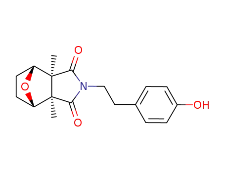 (1R,2S,6R,7S)-4-[2-(4-Hydroxy-phenyl)-ethyl]-2,6-dimethyl-10-oxa-4-aza-tricyclo[5.2.1.02,6]decane-3,5-dione