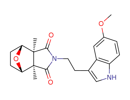 (1R,2S,6R,7S)-4-[2-(5-Methoxy-1H-indol-3-yl)-ethyl]-2,6-dimethyl-10-oxa-4-aza-tricyclo[5.2.1.02,6]decane-3,5-dione