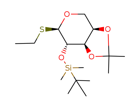 tert-Butyl-((3aR,6R,7S,7aR)-6-ethylsulfanyl-2,2-dimethyl-tetrahydro-[1,3]dioxolo[4,5-c]pyran-7-yloxy)-dimethyl-silane
