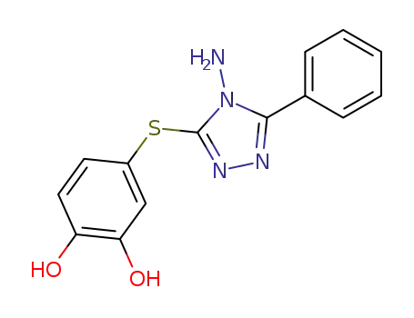 5-Phenyl-4-amino-3-(3',4'-dihydroxyphenyl)thio-1,2,4-triazole