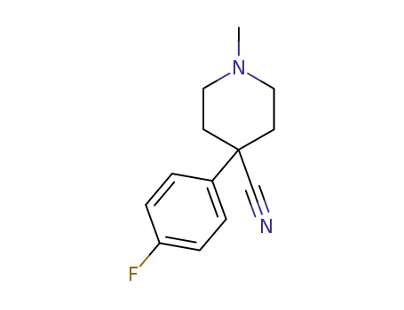4-(4-fluorophenyl)-1-methylpiperidine-4-carbonitrile