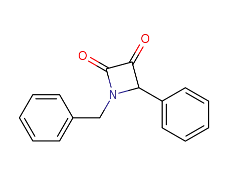 4-phenyl-1-(phenylmethyl)-2,3-azetidinedione