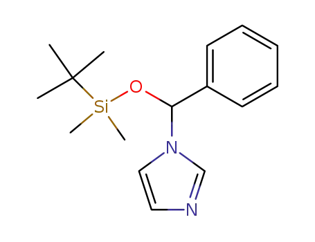Molecular Structure of 410097-82-4 (1H-Imidazole, 1-[[[(1,1-dimethylethyl)dimethylsilyl]oxy]phenylmethyl]-)