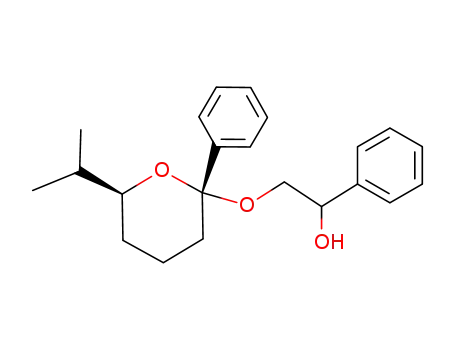 2-[(2R,6S)-6-isopropyl-2-phenyltetrahydro-2H-2-pyranyl]oxy-1-phenyl-1-ethanol