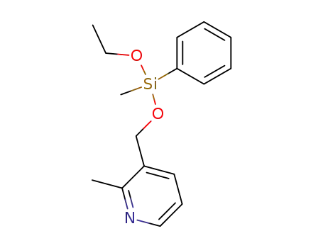 3-(ethoxy-methyl-phenyl-silanyloxymethyl)-2-methyl-pyridine