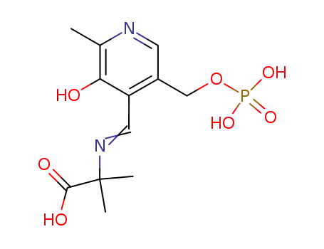 2-{[1-(3-Hydroxy-2-methyl-5-phosphonooxymethyl-pyridin-4-yl)-meth-(E)-ylidene]-amino}-2-methyl-propionic acid