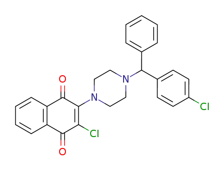 2-Chlor-3-{4-[(4-chlorphenyl)phenylmethyl]piperazin-1-yl}-1,4-naphthochinon