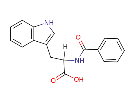 Molecular Structure of 2901-79-3 (Tryptophan, N-benzoyl-)