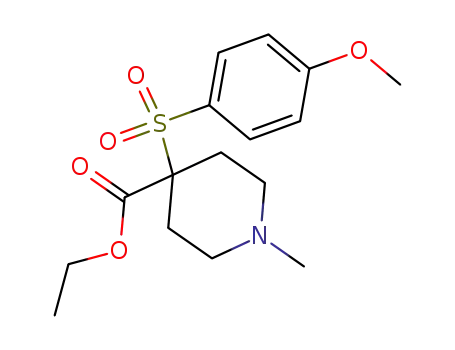 1-methyl-4-(4-methoxy-benzenesulfonyl)-piperidine-4-carboxylic acid ethyl ester