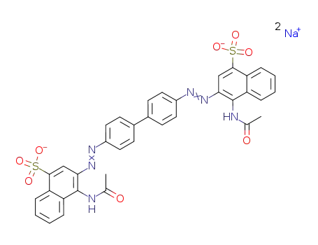 3,3'-{[1,1'-biphenyl]-4,4'-diylbis(azo)}bis(4-acetyl-amino)-naphthalene-1-sulphonic acid sodium salt