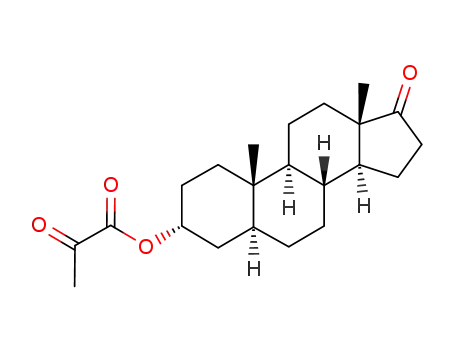 2-Oxo-propionic acid (3R,5S,8R,9S,10S,13S,14S)-10,13-dimethyl-17-oxo-hexadecahydro-cyclopenta[a]phenanthren-3-yl ester
