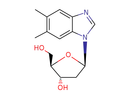 1-(5,6-dimethyl-benzoimidazol-1-yl)-β-D-erythro-1,2-dideoxy-pentofuranose