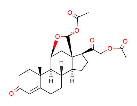 4-pregnen-11β, 21-diol-3, 18, 20-trione 18, 21-diacetate
