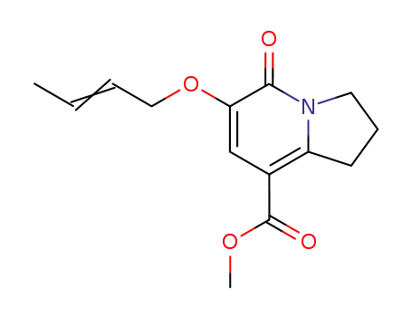 methyl 6-(but-2-enyloxy)-5-oxo-1,2,3,5-tetrahydroindolizine-8-carboxylate