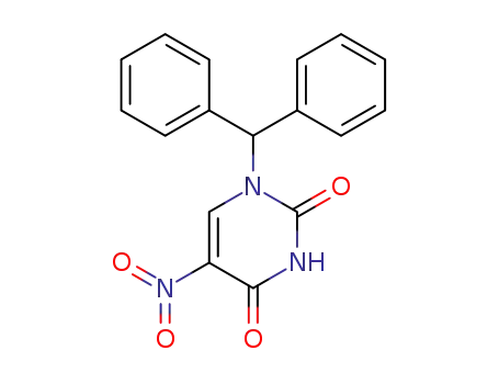 1-benzhydryl-5-nitropyrimidine-2,4(1H,3H)-dione