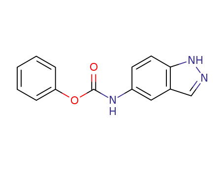 Molecular Structure of 865538-79-0 (Carbamic acid, 1H-indazol-5-yl-, phenyl ester)