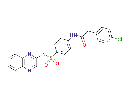 2-(4-chloro-phenyl)-N-[4-(quinoxalin-2-ylsulfamoyl)-phenyl]-acetamide