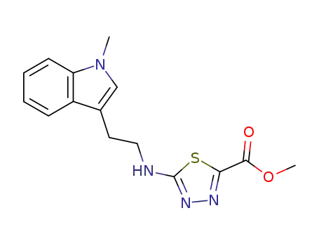 methyl 5-[2-(1-methyl-1H-indol-3-yl)ethyl]amino-1,3,4-thiadiazole-2-carboxylate