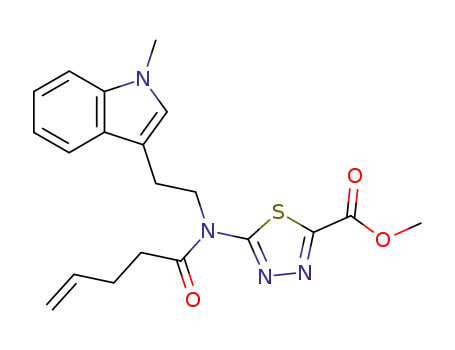 methyl 5-{(pent-4-enoyl)[2-(1-methyl-1H-indol-3-yl)ethyl]amino}-1,3,4-thiadiazole-2-carboxylate