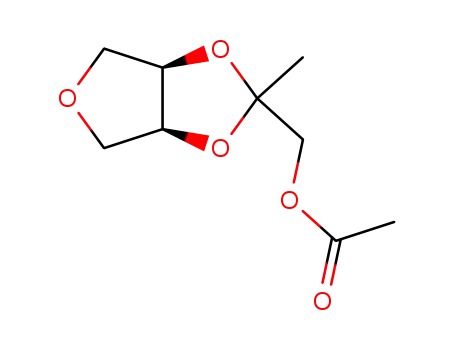 Acetic acid (3aR,6aS)-2-methyl-tetrahydro-furo[3,4-d][1,3]dioxol-2-ylmethyl ester