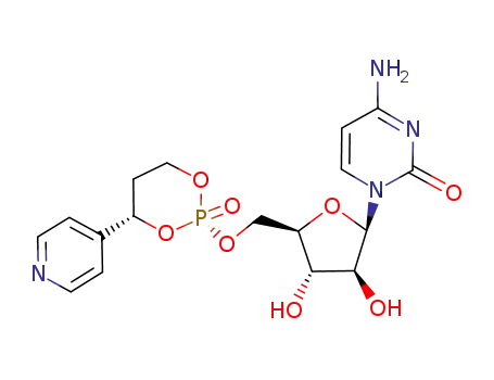 (4S)-5'-O-cis-[4-(pyridin-4yl)-2-oxido-1,3,2-dioxaphosphorinan-2yl]-cytosine-β-D-arabinofuranoside