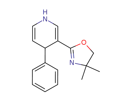 Molecular Structure of 68981-78-2 (Pyridine, 3-(4,5-dihydro-4,4-dimethyl-2-oxazolyl)-1,4-dihydro-4-phenyl-)