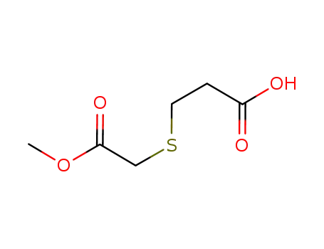 Molecular Structure of 93274-67-0 (Propanoic acid, 3-[(2-methoxy-2-oxoethyl)thio]-)