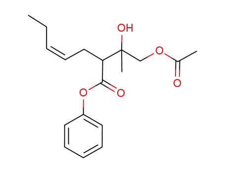 phenyl 4-acetoxy-3-hydroxy-3-methyl-2-[(Z)-pent-2-enyl]butanoate