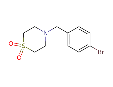 4-[(4-bromophenyl)methyl]-1,4-thiazinane 1,1-dioxide