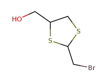 2-(bromomethyl)-4-hydroxymethyl-1,3-dithiolan