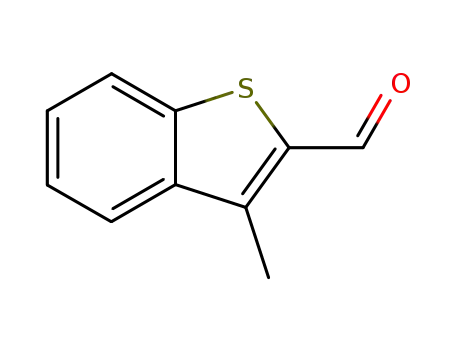 Molecular Structure of 22053-74-3 (3-METHYLBENZO[B]THIOPHENE-2-CARBOXALDEHYDE)