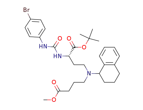 methyl 4-[[(3S)-3-(4-bromophenylureido)-3-(tert-butoxycarbonyl)propyl](1,2,3,4-tetrahydro-1-naphthyl)amino]butyrate
