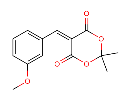 Molecular Structure of 6258-45-3 (1,3-Dioxane-4,6-dione, 5-[(3-methoxyphenyl)methylene]-2,2-dimethyl-)