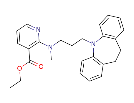 2-(N-(3-(10,11-dihydro-5H-dibenz[b,f]azepin-5-yl)-1-propyl)-N-methylamino)nicotinic acid ethyl ester