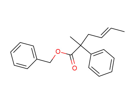 benzyl (4E)-2-methyl-2-phenylhex-4-enoate