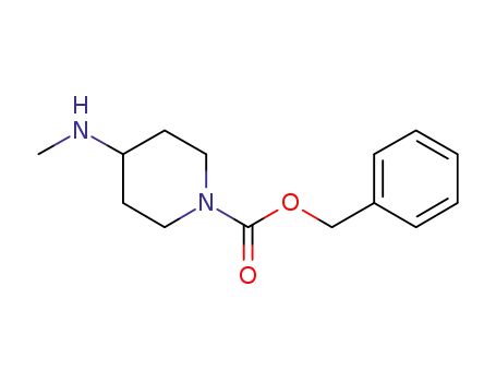 Molecular Structure of 405057-75-2 (4-METHYLAMINO-PIPERIDINE-1-CARBOXYLIC ACID BENZYL ESTER)