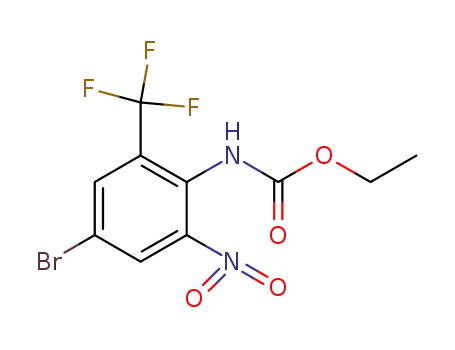 ethyl 4-bromo-2-nitro-6-(trifluoromethyl)phenylcarbamate