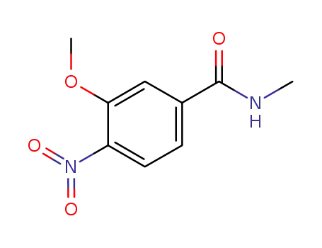 Molecular Structure of 878160-13-5 (Benzamide, 3-methoxy-N-methyl-4-nitro-)