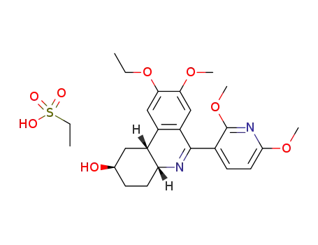 (2R,4aR,10bR)-6-(2,6-dimethoxy-pyridin-3-yl)-9-ethoxy-8-methoxy-1,2,3,4,4a,10b-hexahydro-phenanthridin-2-ol ethansulfonate
