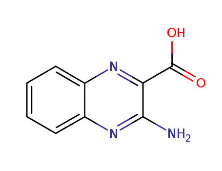 Molecular Structure of 85414-82-0 (2-Quinoxalinecarboxylicacid,3-amino-(9CI))
